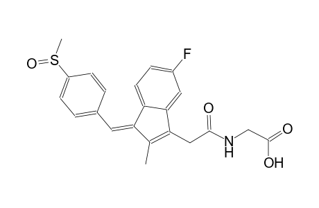 [({(1Z)-5-fluoro-2-methyl-1-[4-(methylsulfinyl)benzylidene]-1H-inden-3-yl}acetyl)amino]acetic acid