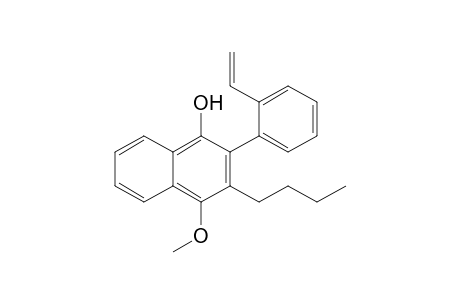 3-Butyl-2-(2-ethenylphenyl)-4-methoxy-1-naphthalenol