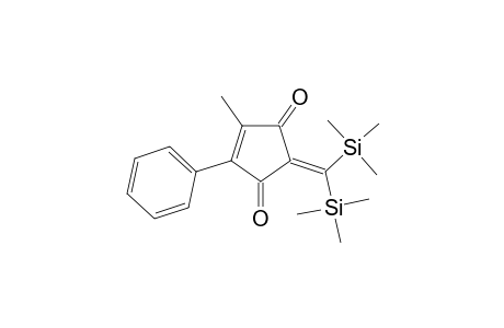 2-[(Bis(trimethylsilyl)methylene]-4-methyl-5-phenyl-4-cyclopentene-1,3-dione