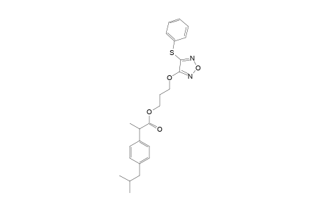 3-(4-(PHENYLTHIO)-FURAZAN-3-YLOXY)-PROPYL-2-(4-ISOBUTYLPHENYL)-PROPIONATE