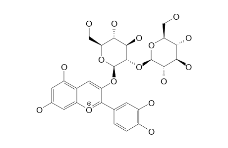 CYANIDIN-3-O-(2''-O-BETA-GLUCOPYRANOSYL-BETA-GALACTOPYRANOSIDE)