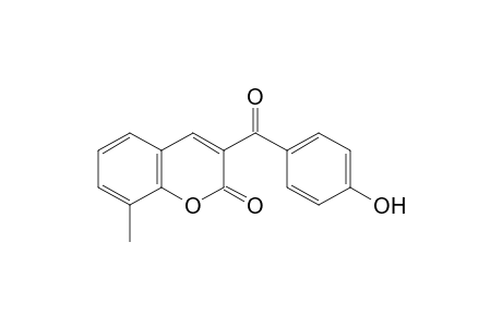 3-(4'-Hydroxybenzoyl)-8-methylcoumarin