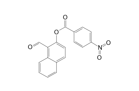 Benzoic acid, 4-nitro-, 1-formylnaphth-2-yl ester