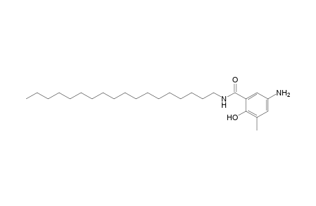 Benzamide, 5-amino-2-hydroxy-3-methyl-N-octadecyl-