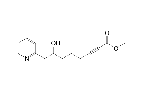 Methyl 7-hydroxy-8-pyridin-2-yloct-2-ynoate