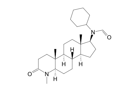 N-[(1S,3aS,3bR,5aR,9aR,9bS,11aS)-6,9a,11a-trimethyl-7-oxidanylidene-2,3,3a,3b,4,5,5a,8,9,9b,10,11-dodecahydro-1H-indeno[5,4-f]quinolin-1-yl]-N-cyclohexyl-methanamide