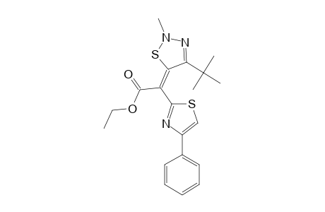 4-tert-BUTYL-5-[(ETHOXYCARBONYL)-(4-PHENYLTHIAZOL-2-YL)-METHYLENE]-2-METHYL-2,5-DIHYDRO-1,2,3-THIADIAZOLE;ISOMER-A