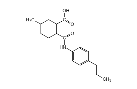 5-methyl-2-[(p-propylphenyl)carbamoyl]cyclohexanecarboxylic acid