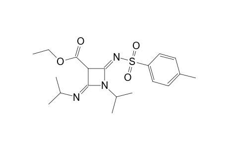 (2E,4Z)-ethyl 1-isopropyl-2-(isopropylimino)-4-(tosylimino)azetidine-3-carboxylate