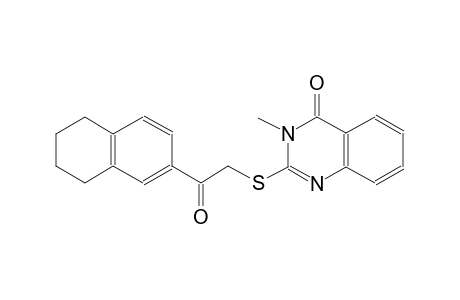 4(3H)-quinazolinone, 3-methyl-2-[[2-oxo-2-(5,6,7,8-tetrahydro-2-naphthalenyl)ethyl]thio]-