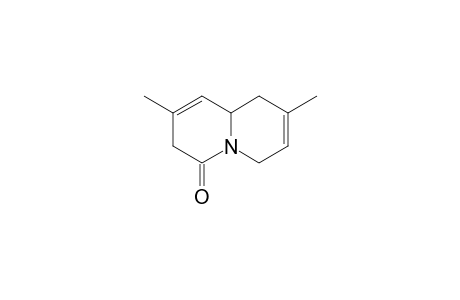 (+-)-2,8-Dimethyl-3,6,9,9a-tetrahydroquinolizin-4-one
