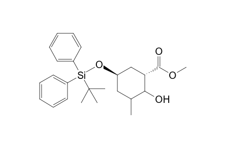Methyl (1S,3R)-3-[(t-butyldiphenylsilyl)oxy]-6-hydroxy-5-methylcyclohexane-1-carboxylate