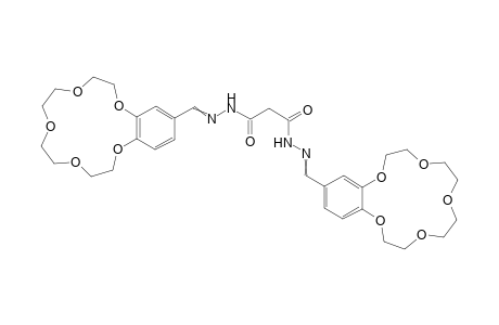 N,N'-bis(2,5,8,11,14-pentaoxabicyclo[13.4.0]nonadeca-1(19),15,17-trien-17-ylmethyleneamino)propanediamide