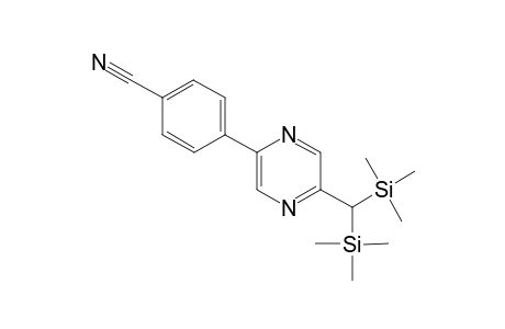 4-(5-(Bis(trimethylsilyl)methyl)pyrazin-2-yl)benzonitrile