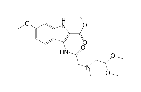 methyl 3-({[(2,2-dimethoxyethyl)(methyl)amino]acetyl}amino)-6-methoxy-1H-indole-2-carboxylate