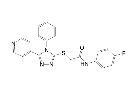 N-(4-fluorophenyl)-2-{[4-phenyl-5-(4-pyridinyl)-4H-1,2,4-triazol-3-yl]sulfanyl}acetamide