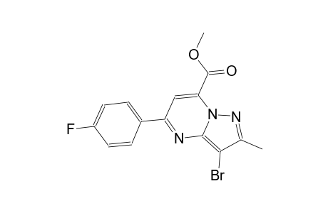 pyrazolo[1,5-a]pyrimidine-7-carboxylic acid, 3-bromo-5-(4-fluorophenyl)-2-methyl-, methyl ester