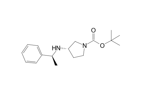(3R,3S)-N-(tert-Butyloxycarbonyl)-3-(1(S)-phenylethyl)aminopyrrolidine