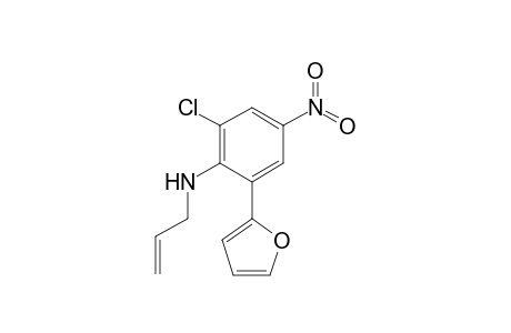 N-Allyl-2-chloro-6-(2-furyl)-4-nitroaniline