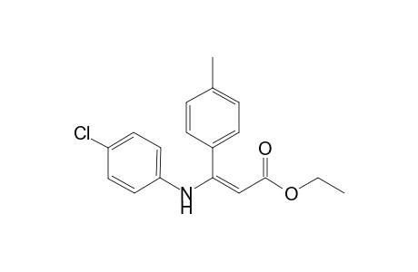 Ethyl 3-(N-p-chlorophenylamino)-3-tolylpropenoate