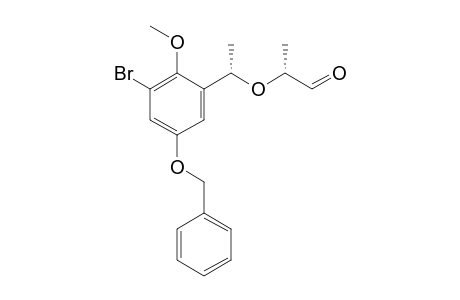 (.alpha.'S,2R)-2-(5'-Benzyloxy-3'-bromo-2'-methoxy-.alpha.'-methylbenzyloxy)propan-al