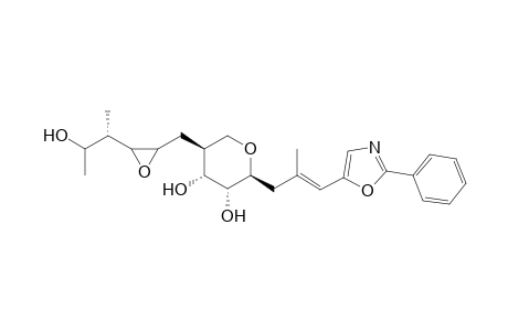 2H-Pyran-3,4-diol, tetrahydro-5-[[3-(2-hydroxy-1-methylpropyl)oxiranyl]methyl]-2-[2-methyl-3-(2-phenyl-5-oxazolyl)-2-propenyl]-, [2S-[2.alpha.(E),3.beta.,4.beta.,5.alpha.[2R*,3R*(1R*,2R*)]]]-