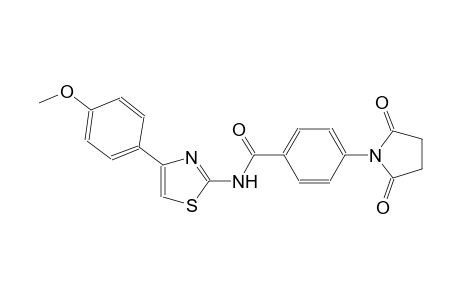 benzamide, 4-(2,5-dioxo-1-pyrrolidinyl)-N-[4-(4-methoxyphenyl)-2-thiazolyl]-