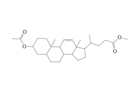 Chol-11-en-24-oic acid, 3-(acetyloxy)-, methyl ester, (3.alpha.,5.beta.)-