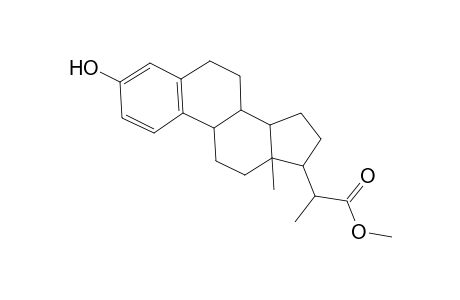 19-Norpregna-1,3,5(10)-triene-20.alpha.-carboxylic acid, 3-hydroxy-, methyl ester