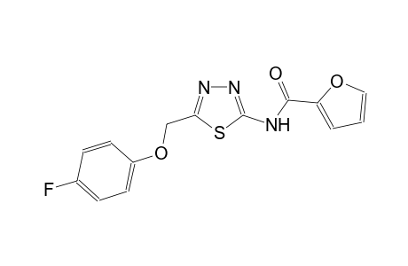 N-{5-[(4-fluorophenoxy)methyl]-1,3,4-thiadiazol-2-yl}-2-furamide