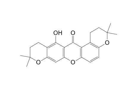 10H-Dipyrano[3,2-a:2',3'-i]xanthen-14(1H)-one, 2,3,11,12-tetrahydro-13-hydroxy-3,3,10,10-tetramethyl-