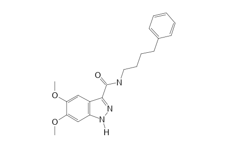 5,6-DIMETHOXY-N-(4-PHENYLBUTYL)-1H-INDAZOLE-3-CARBOXAMIDE
