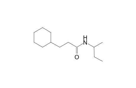 cyclohexanepropanamide, N-(1-methylpropyl)-