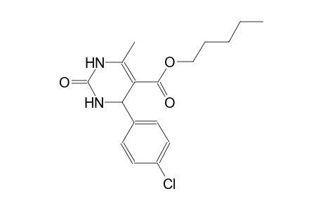pentyl 4-(4-chlorophenyl)-6-methyl-2-oxo-1,2,3,4-tetrahydro-5-pyrimidinecarboxylate