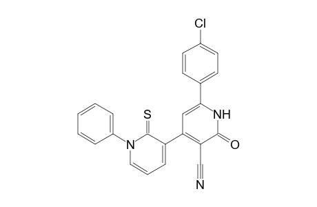 6-(4-chlorophenyl)-2-keto-4-(1-phenyl-2-thioxo-3-pyridyl)-1H-pyridine-3-carbonitrile