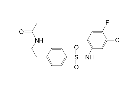 N-[2-[4-(3-Chloro-4-fluoro-phenylsulfamoyl)-phenyl]-ethyl]-acetamide