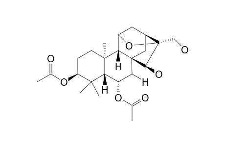 3-.beta.,6.alpha.-Diacetoxy-15.beta.,17-dihydroxy-11.beta.,16.beta.-epoxy-ent-kaurane [melissoidesins J]