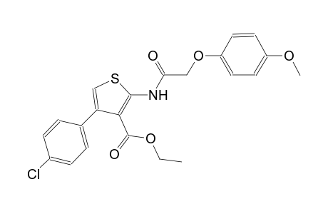 3-thiophenecarboxylic acid, 4-(4-chlorophenyl)-2-[[(4-methoxyphenoxy)acetyl]amino]-, ethyl ester