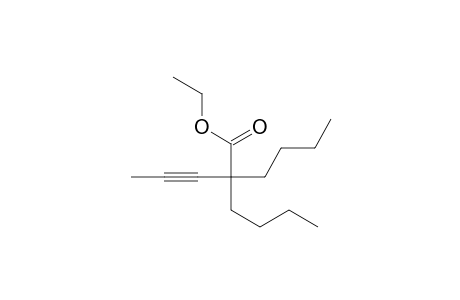 Ethyl 2,2-dibutylpent-3-ynoate