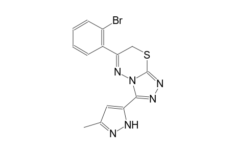 6-(2-bromophenyl)-3-(3-methyl-1H-pyrazol-5-yl)-7H-[1,2,4]triazolo[3,4-b][1,3,4]thiadiazine