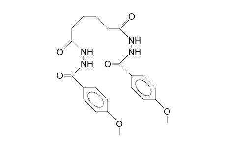 N,N'-Bis(4-methoxy-benzoyl)-adipic acid, dihydrazide
