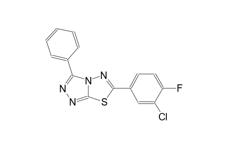 [1,2,4]triazolo[3,4-b][1,3,4]thiadiazole, 6-(3-chloro-4-fluorophenyl)-3-phenyl-