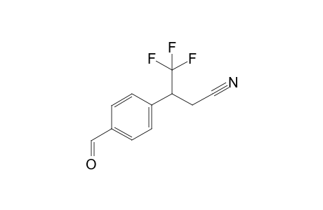 4,4,4-Trifluoro-3-(4-formylphenyl)butanenitrile