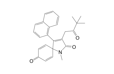 3-(3,3-dimethyl-2-oxobutyl)-1-methyl-4-(naphthalen-1-yl)-1-azaspiro[4.5]deca-3,6,9-triene-2,8-dione