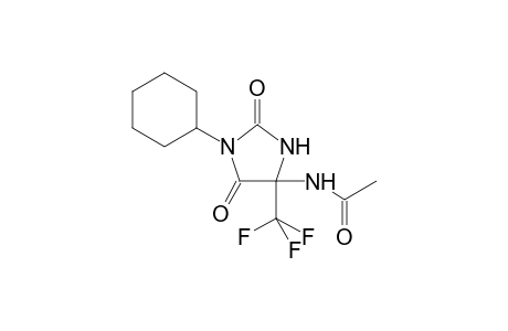 Acetamide, N-(1-cyclohexyl-2,5-dioxo-4-trifluoromethylimidazolidin-4-yl)-