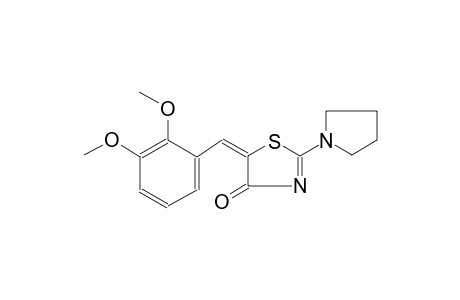 4(5H)-thiazolone, 5-[(2,3-dimethoxyphenyl)methylene]-2-(1-pyrrolidinyl)-, (5E)-