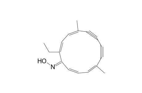 2,4,10,12-Cyclotridecatetraene-6,8-diyn-1-one, 2-ethyl-5,10-dimethyl-, oxime, (E,E,E,Z,Z)-