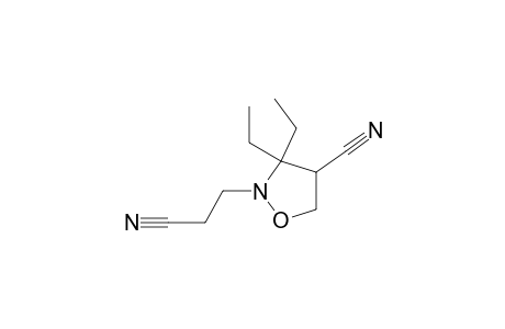 2-(2-cyanoethyl)-3,3-diethyl-4-isoxazolidinecarbonitrile