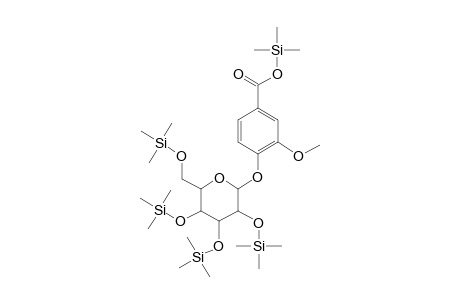 Vanillic acid 4-.beta.-glucoside, penta-TMS