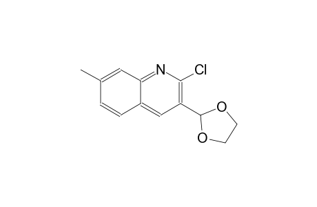 2-chloro-3-(1,3-dioxolan-2-yl)-7-methylquinoline